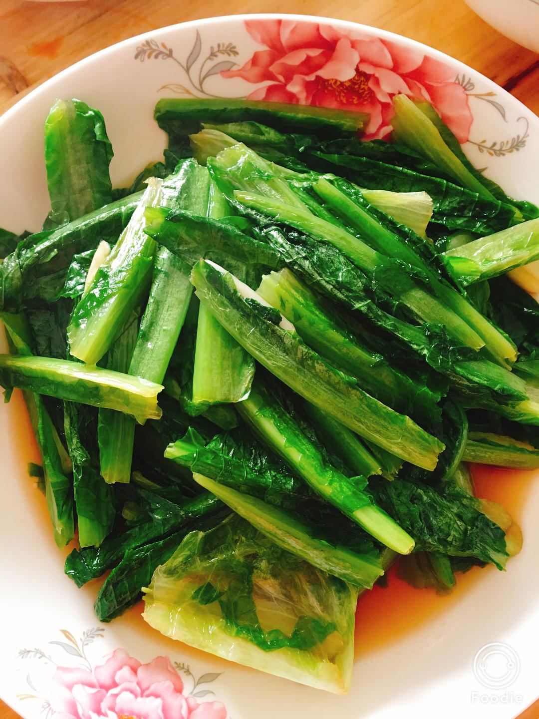 蚝油莴笋叶的做法