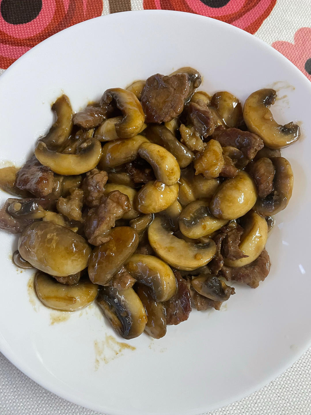 口蘑炒肉(强烈推荐太美味)