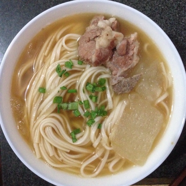 小葱麻油酱油面