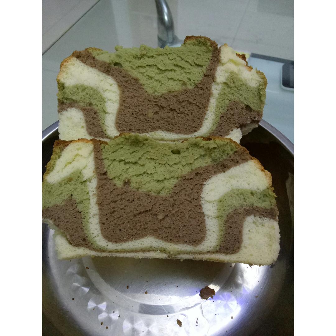 迷彩戚风蛋糕（六寸）
