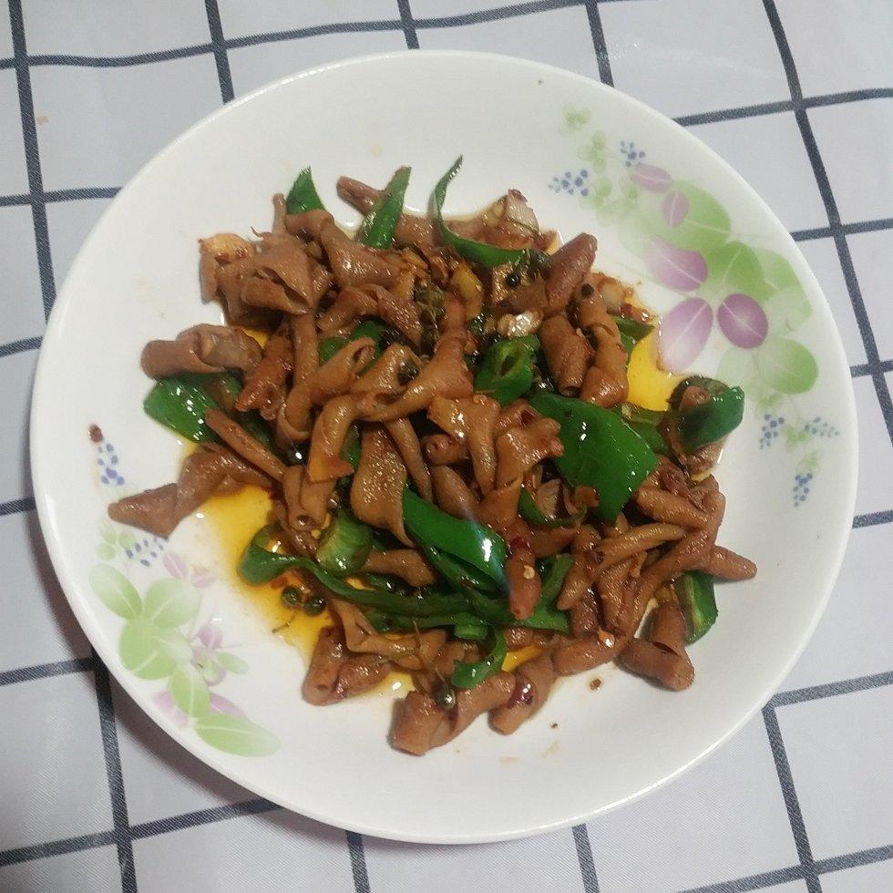 爆炒鸭肠