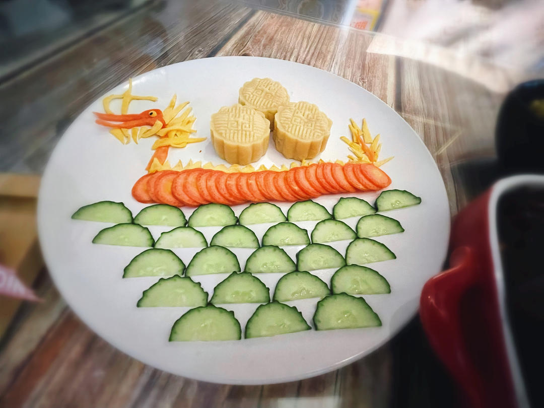 端午龙舟绿豆糕