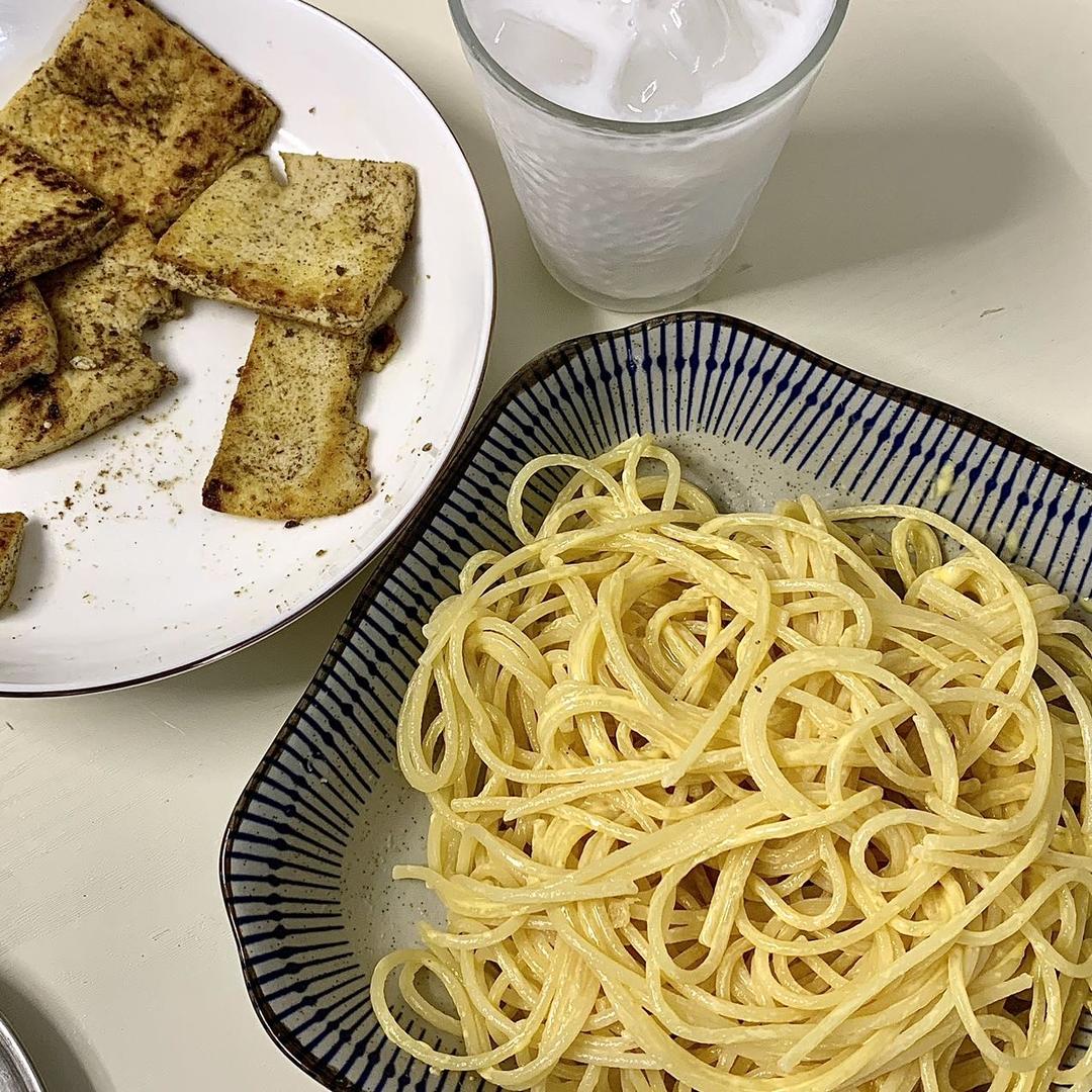 美味减脂餐：香煎孜然豆腐