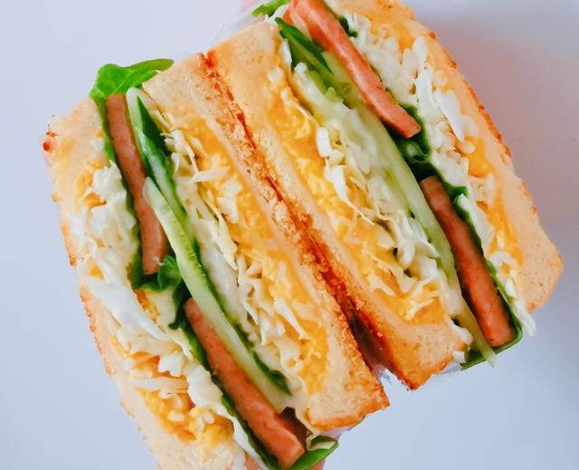 家常食材就能做的味美三明治🥪别犹豫了，做起来啊！！！的做法