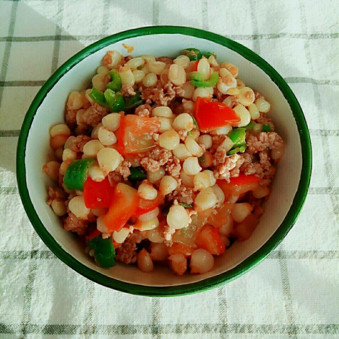 玉米炒肉末【超级下饭的快手家常菜】