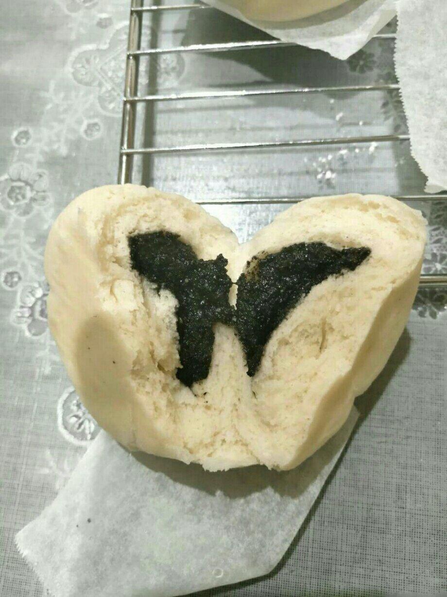 芝麻馅包子（自发粉）
