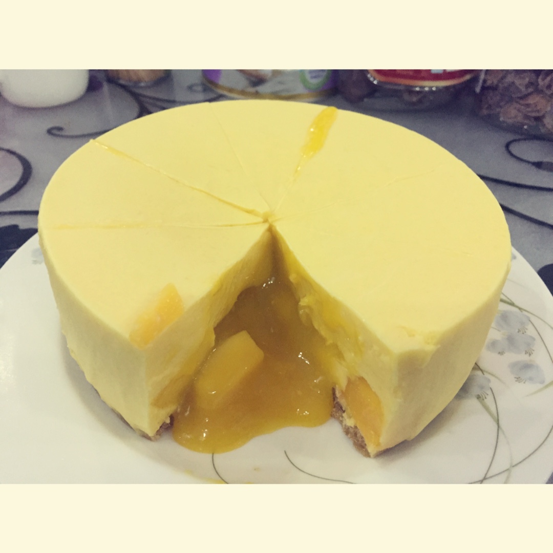 《Tinrry下午茶》教你做芒果流心慕斯（6寸配方）