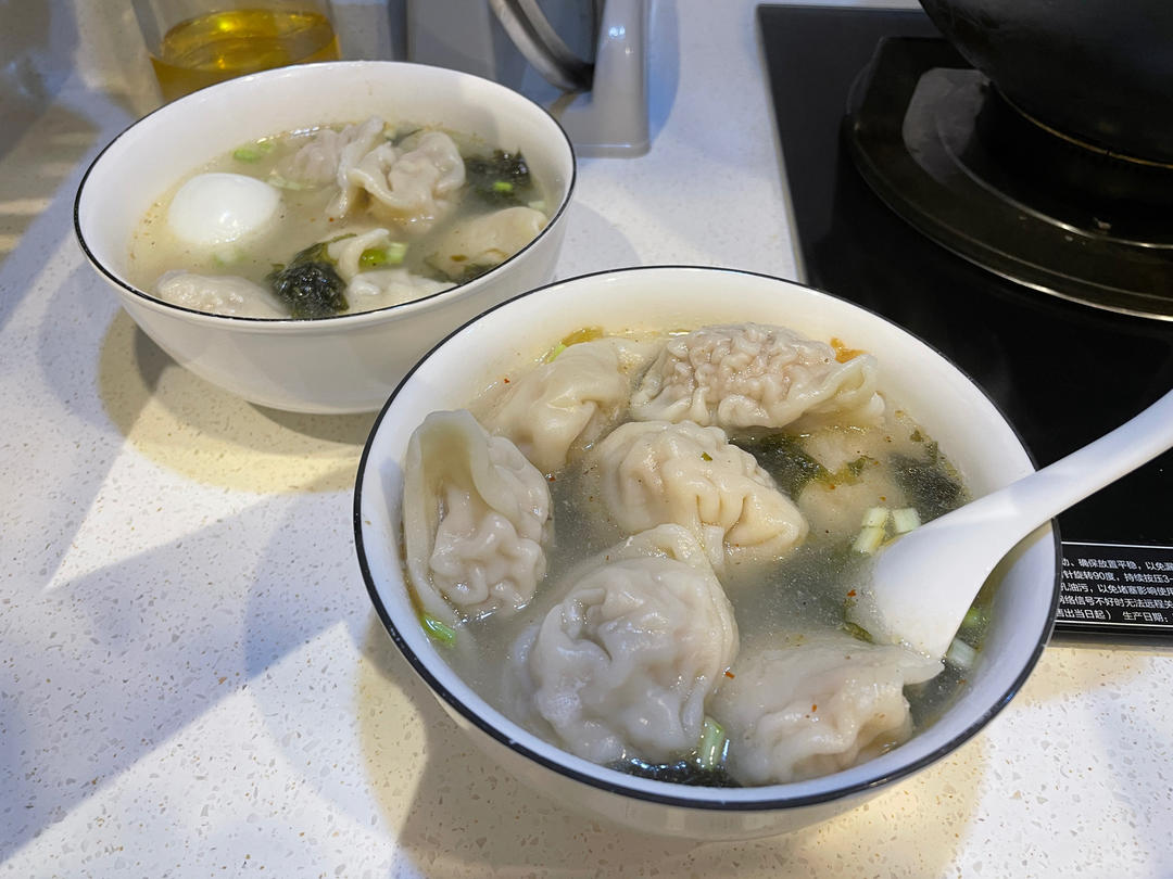 肉不柴的馄饨馅
