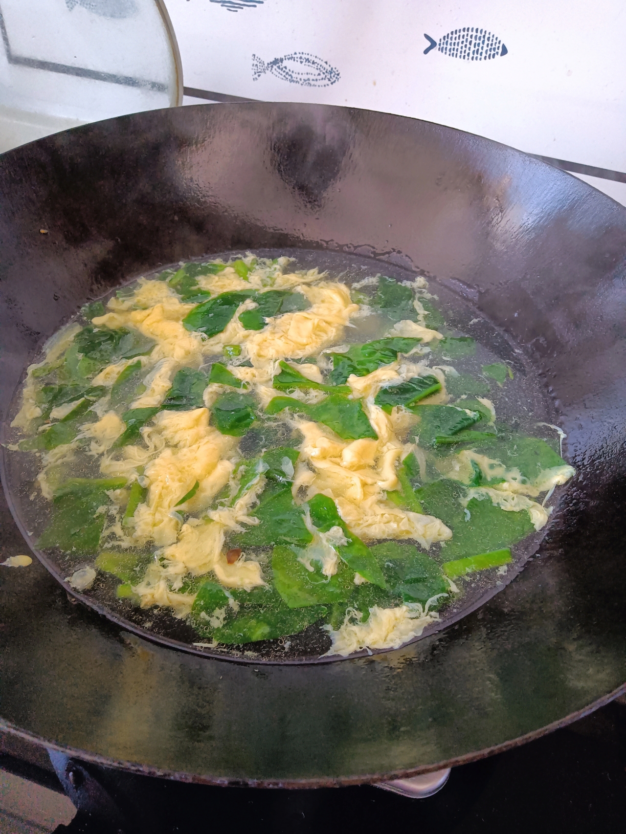 木耳菜鸡蛋汤