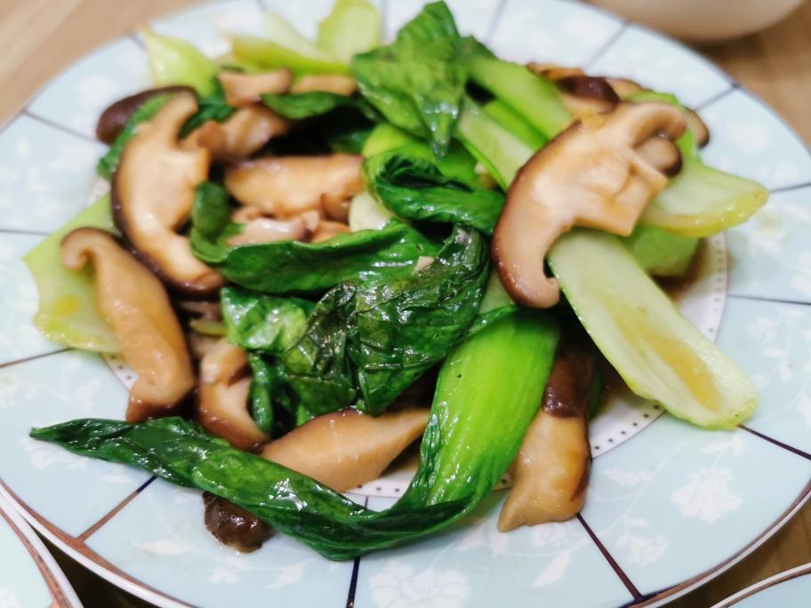 香菇青菜的做法