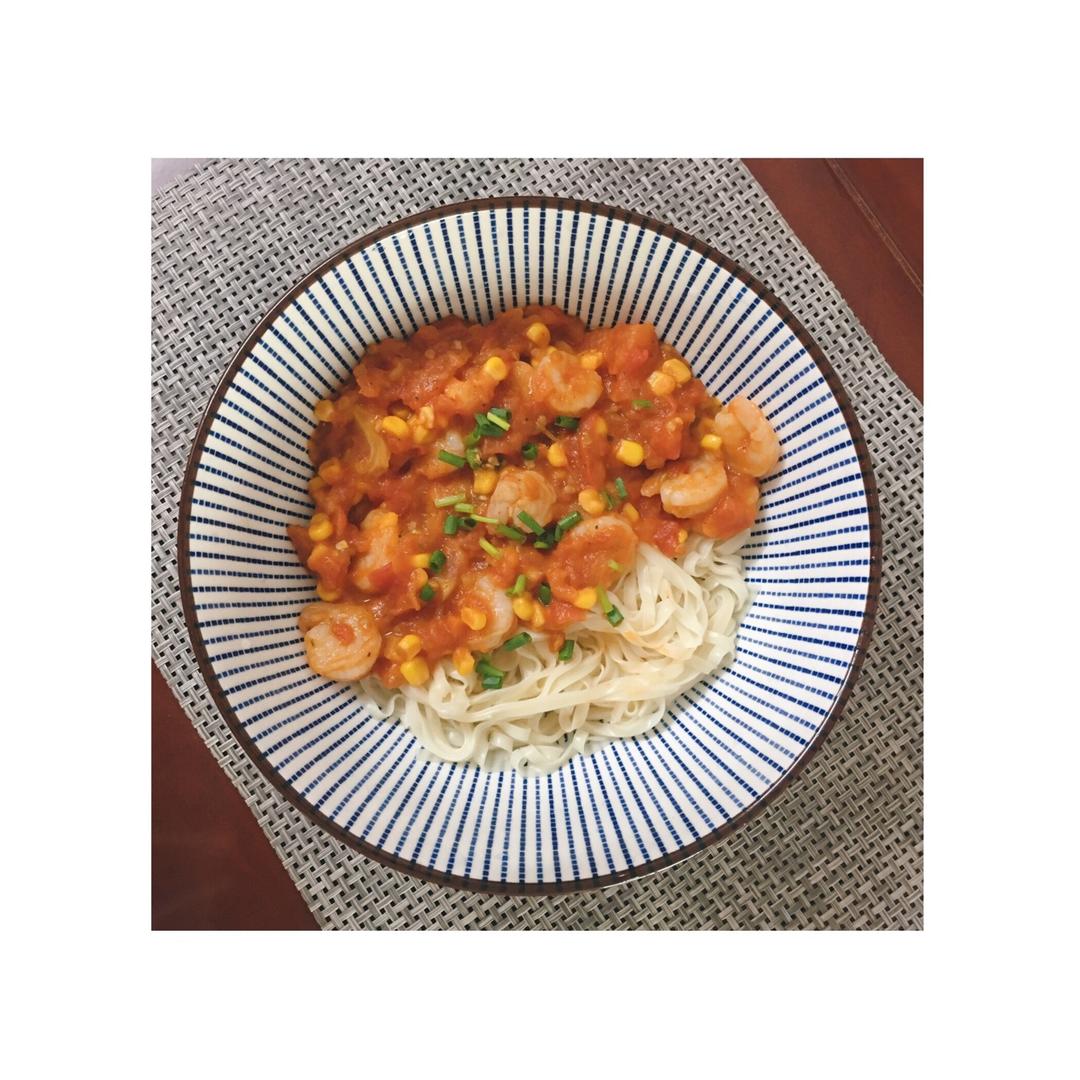 五分钟的番茄虾