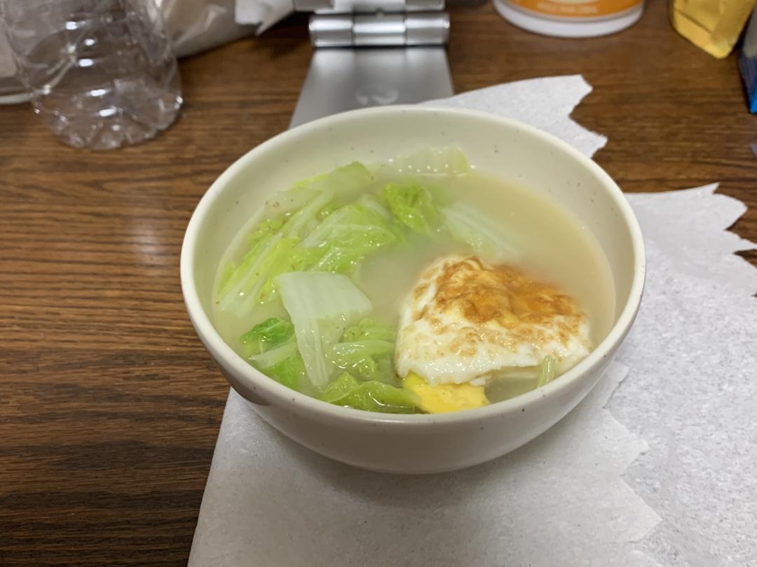 看着平平无奇却很鲜美的白菜鸡蛋汤
