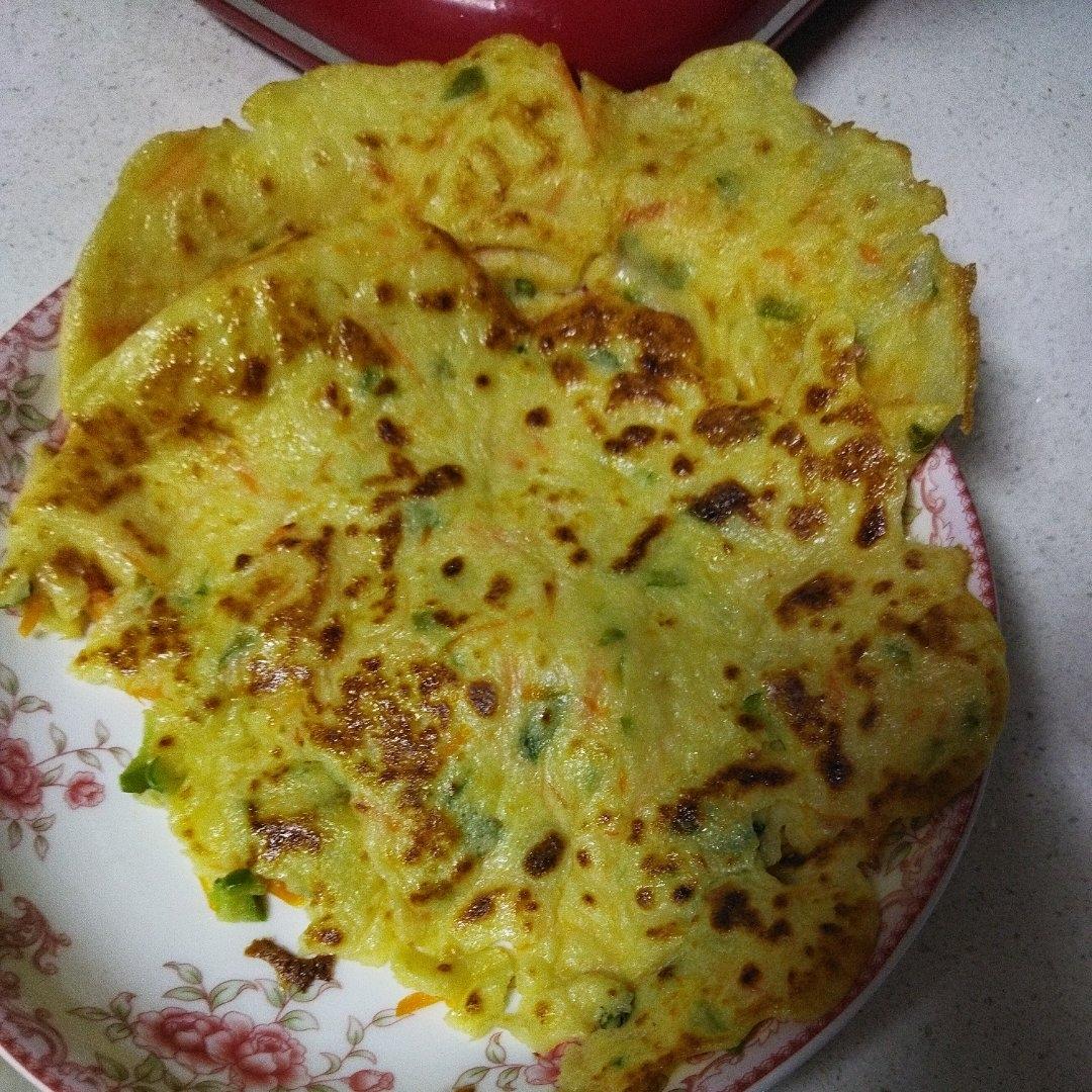 简单快手蔬菜鸡蛋煎饼