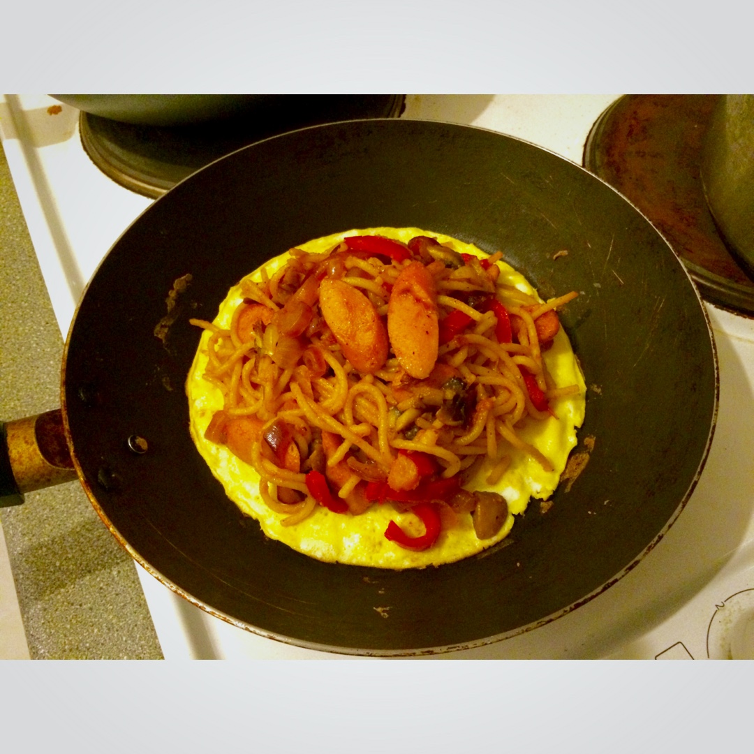 【深夜食堂】铁板那不勒斯风意大利面（拿波里意面）