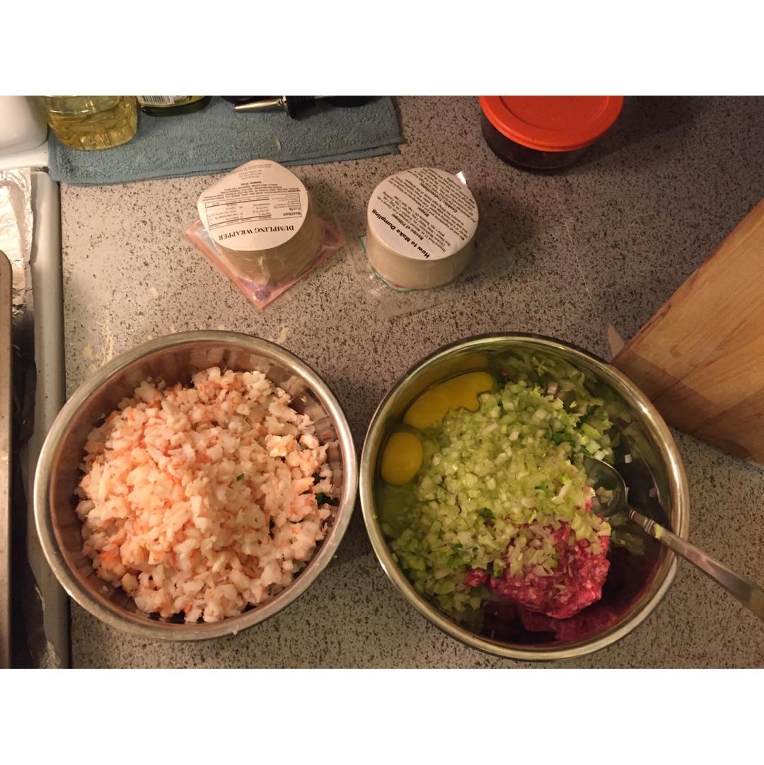 鲜虾韭菜鸡蛋饺子（超详细）