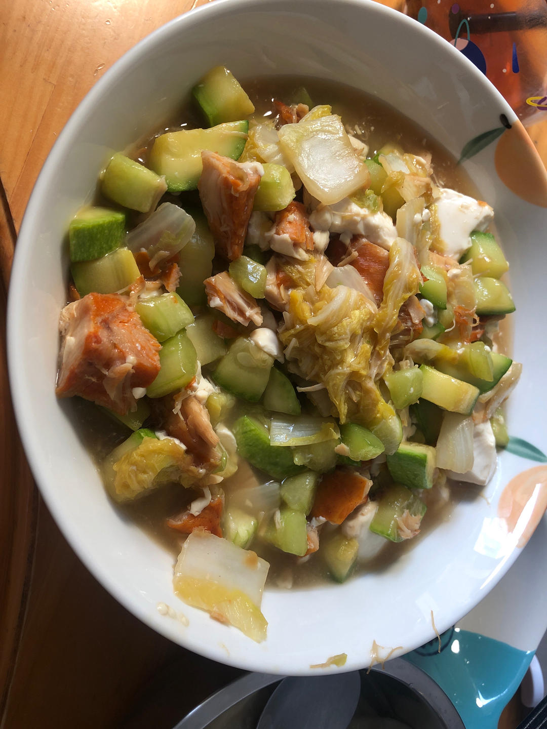 西葫芦炒豆腐
