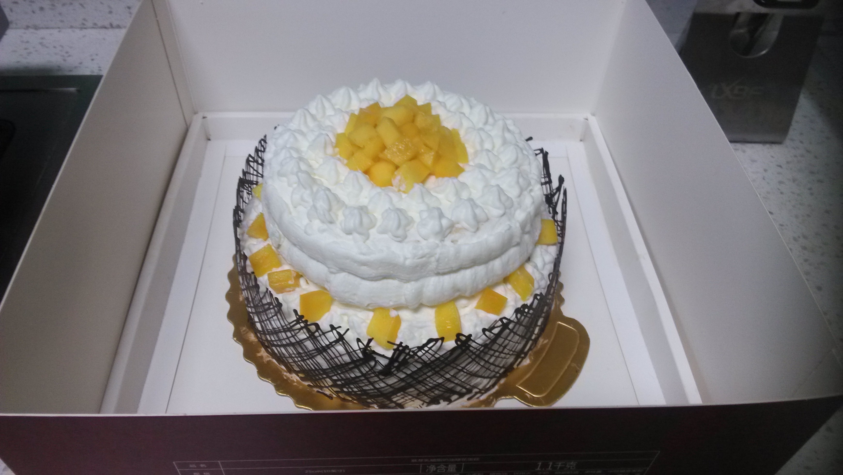 巧克力芒果双层慕斯