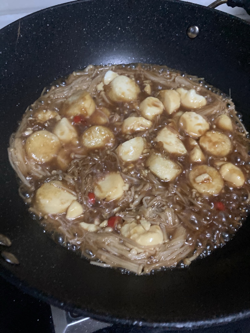 金针菇日本豆腐煲制作方法 方便又好吃 下饭菜 全家喜欢 做法简单