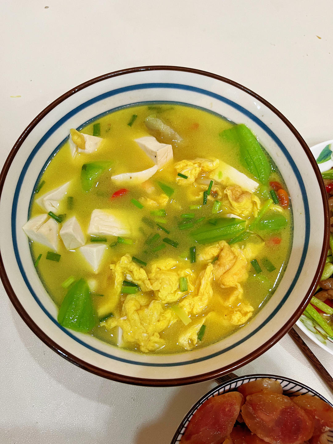 丝瓜虾仁豆腐汤|减脂低卡