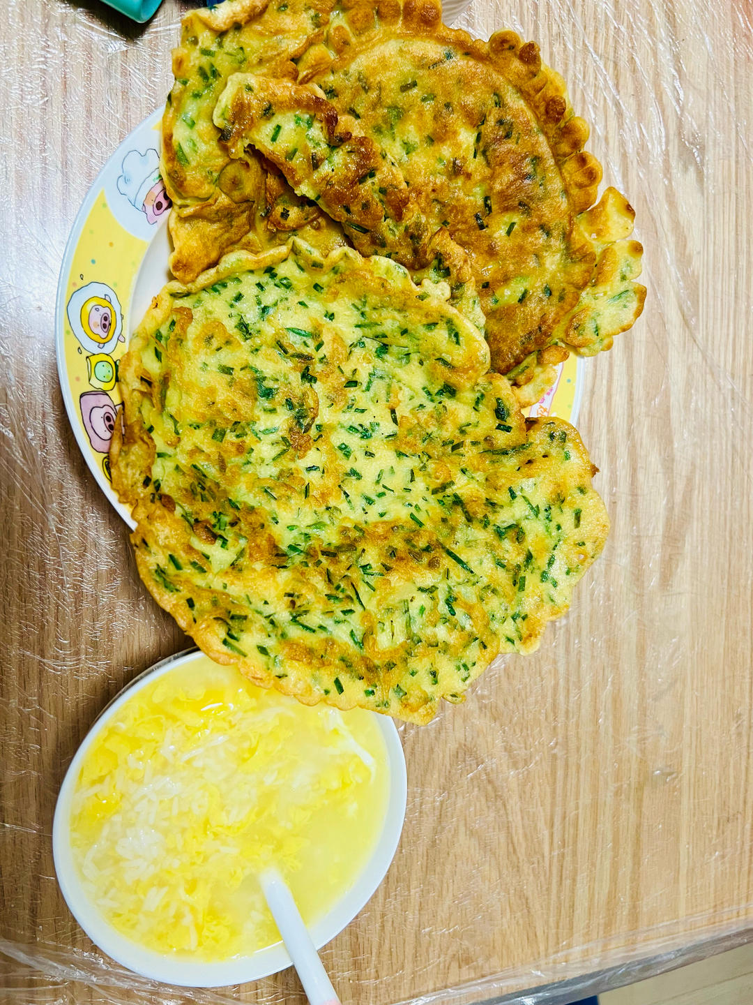 简单快手蔬菜鸡蛋煎饼