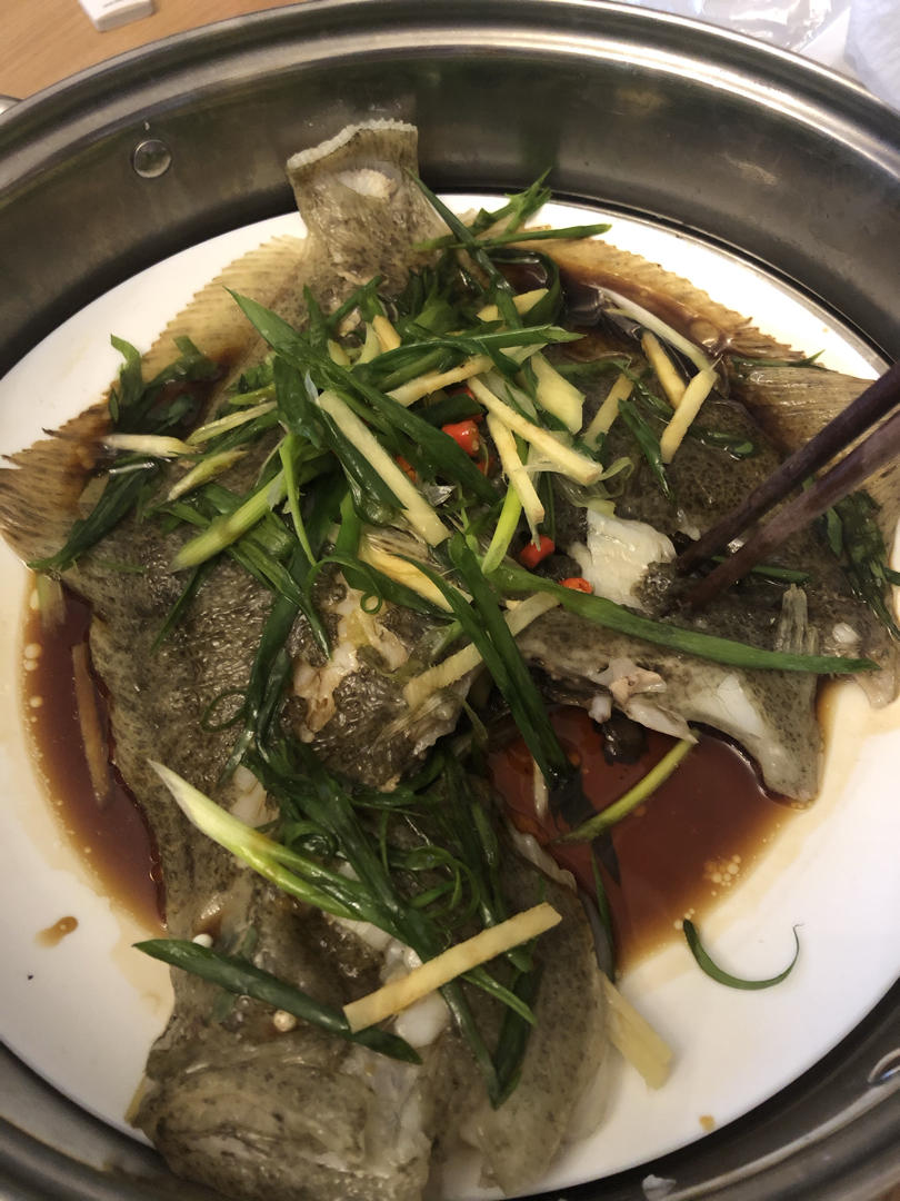 清蒸多宝鱼（黄鱼、鲈鱼、桂鱼……）