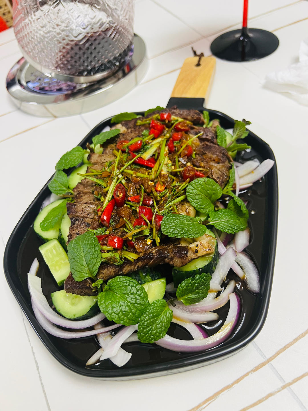 低卡轻食🥩爽口开胃 ｜ 泰式薄荷牛肉沙拉