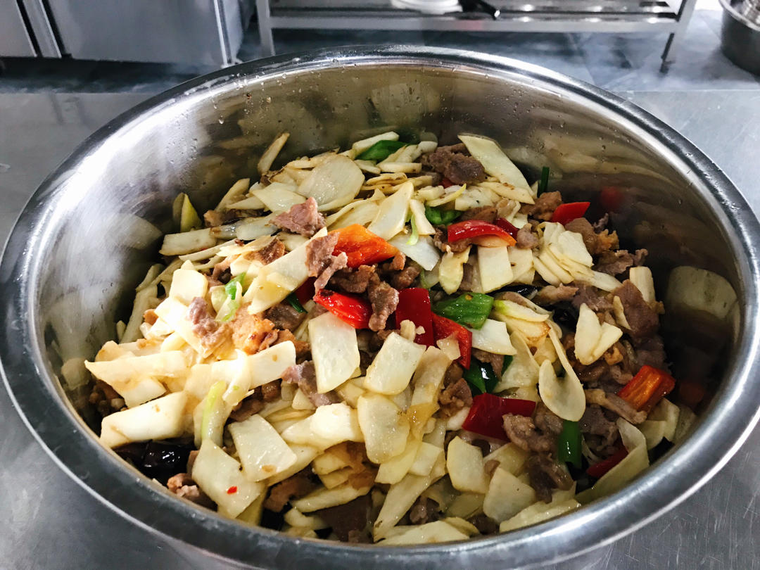 肉片瑶柱炒毛瓜