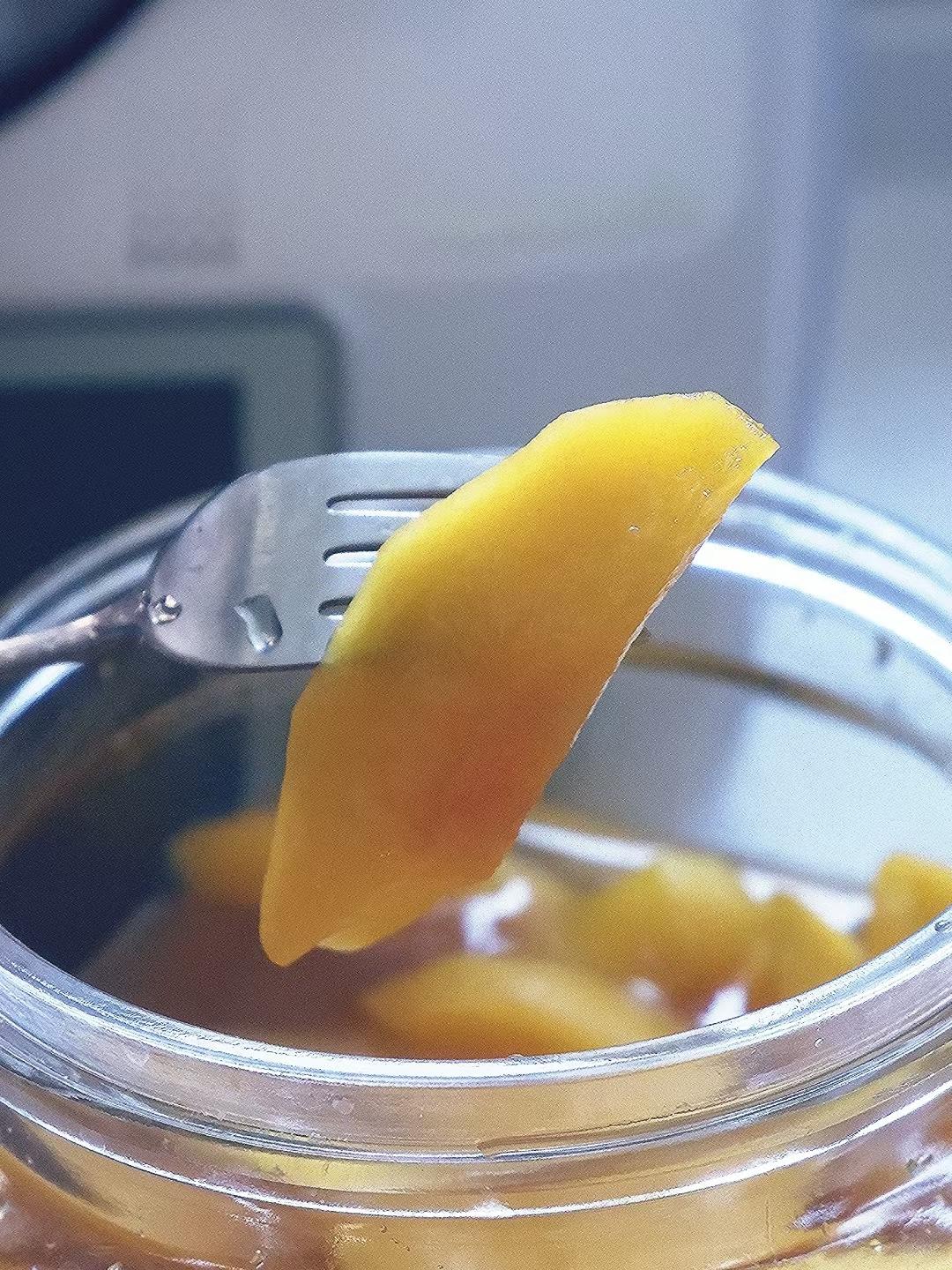 厨房小白随手拿捏之黄桃罐头～