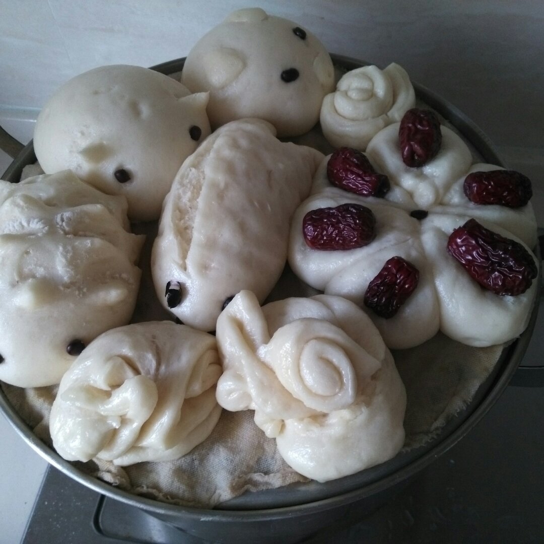 婷小鸣做的花样馒头