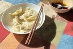 韭菜苔猪肉虾仁水饺