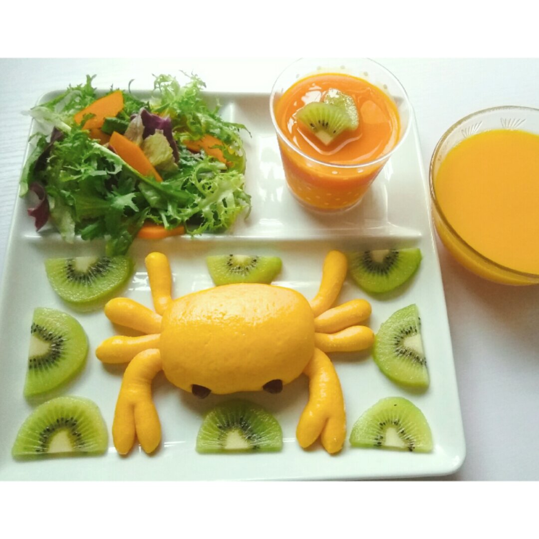 南瓜螃蟹馒头花样馒头