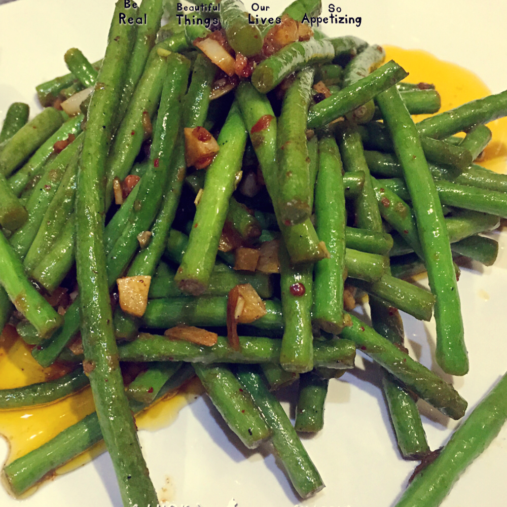 蒜炒豇豆（长豆角）