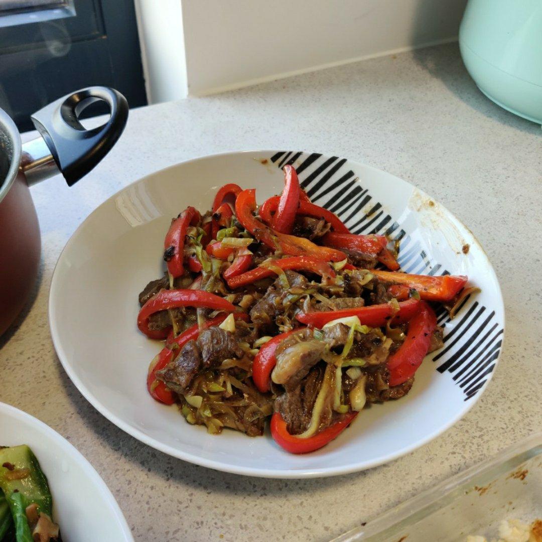 杭椒牛柳黑椒牛柳 终于找到炒出嫩牛肉的办法了 肉片肉丝都适用