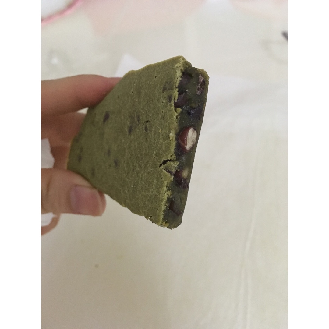 日式抹茶红豆麻糬饼