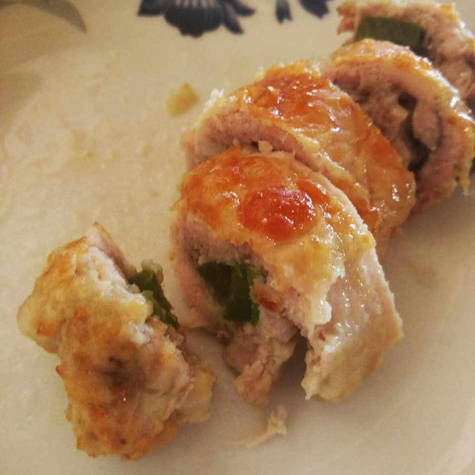 蜜汁蛋黄鸡腿卷