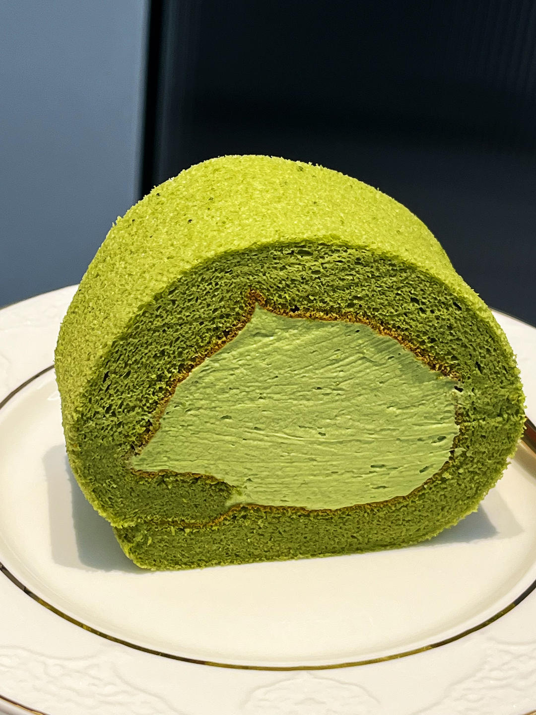 【简简厨房】抹茶瑞士卷，抹茶蛋糕卷。