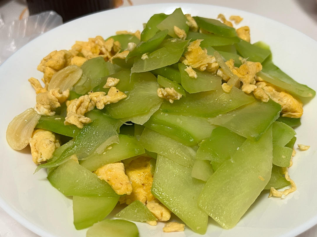 家常素菜佛手瓜炒鸡蛋🥚
