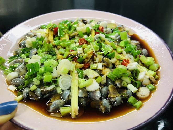 8分钟快手菜——油泼泥螺/葱油泥螺的做法