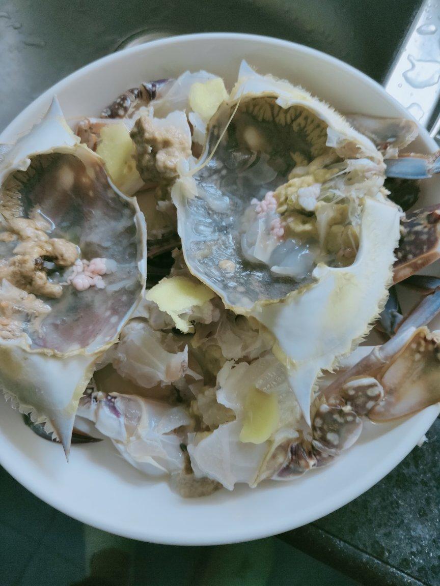 蒸梭子蟹