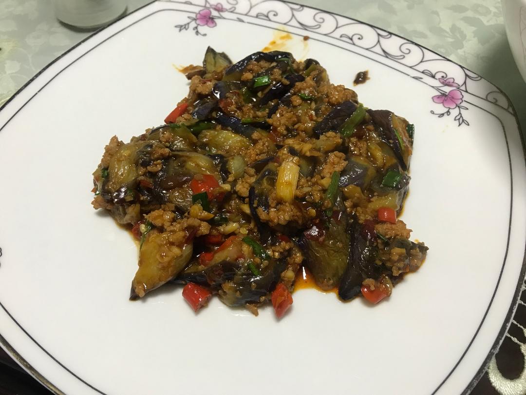 红烧肉沫茄子