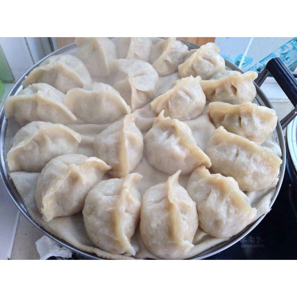 白菜酱肉丁馅 烫面蒸饺