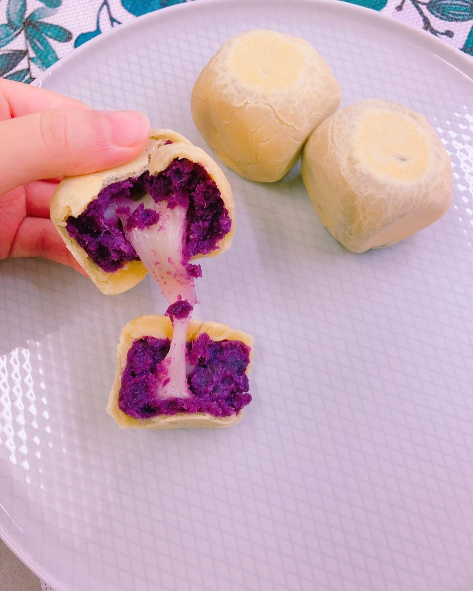 【爆浆紫薯仙豆糕】