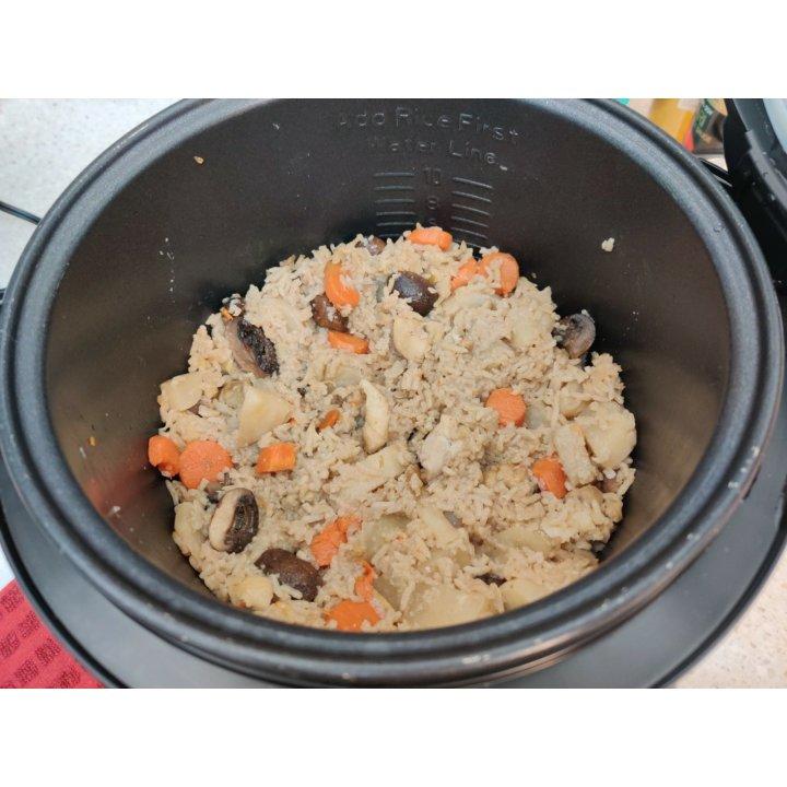 【香菇鸡肉焖饭】