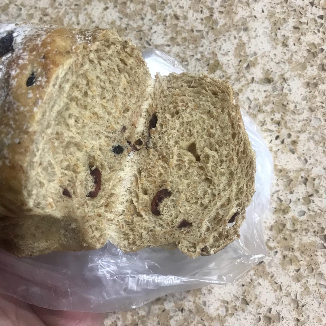 蔓越莓全麦黑糖面包
