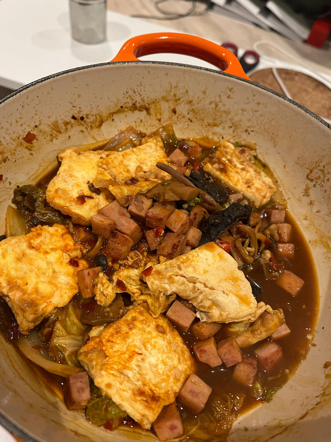 白菜豆腐煲