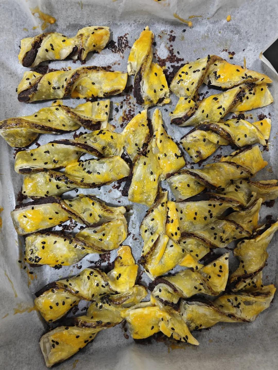 简单的手抓饼豆沙酥