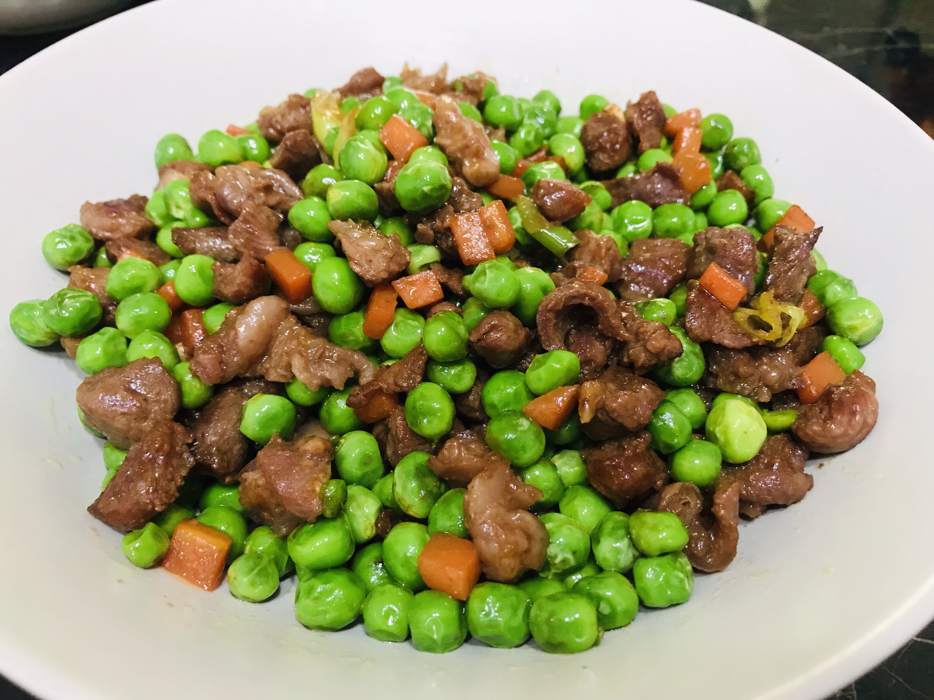 豌豆牛肉粒—快手、下饭菜
