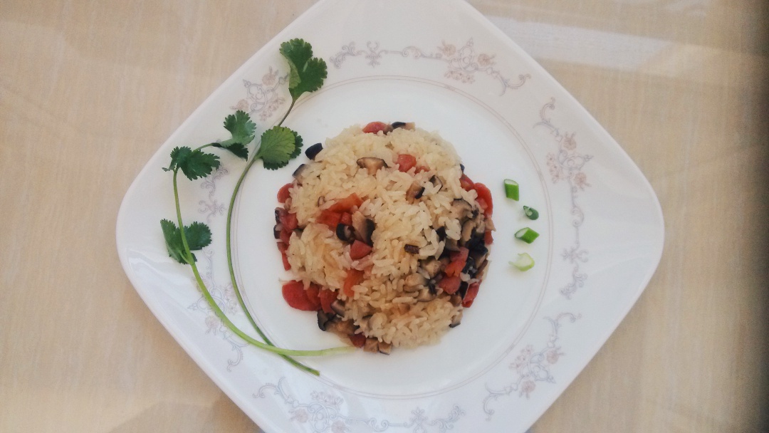 电饭锅版香菇腊肠饭