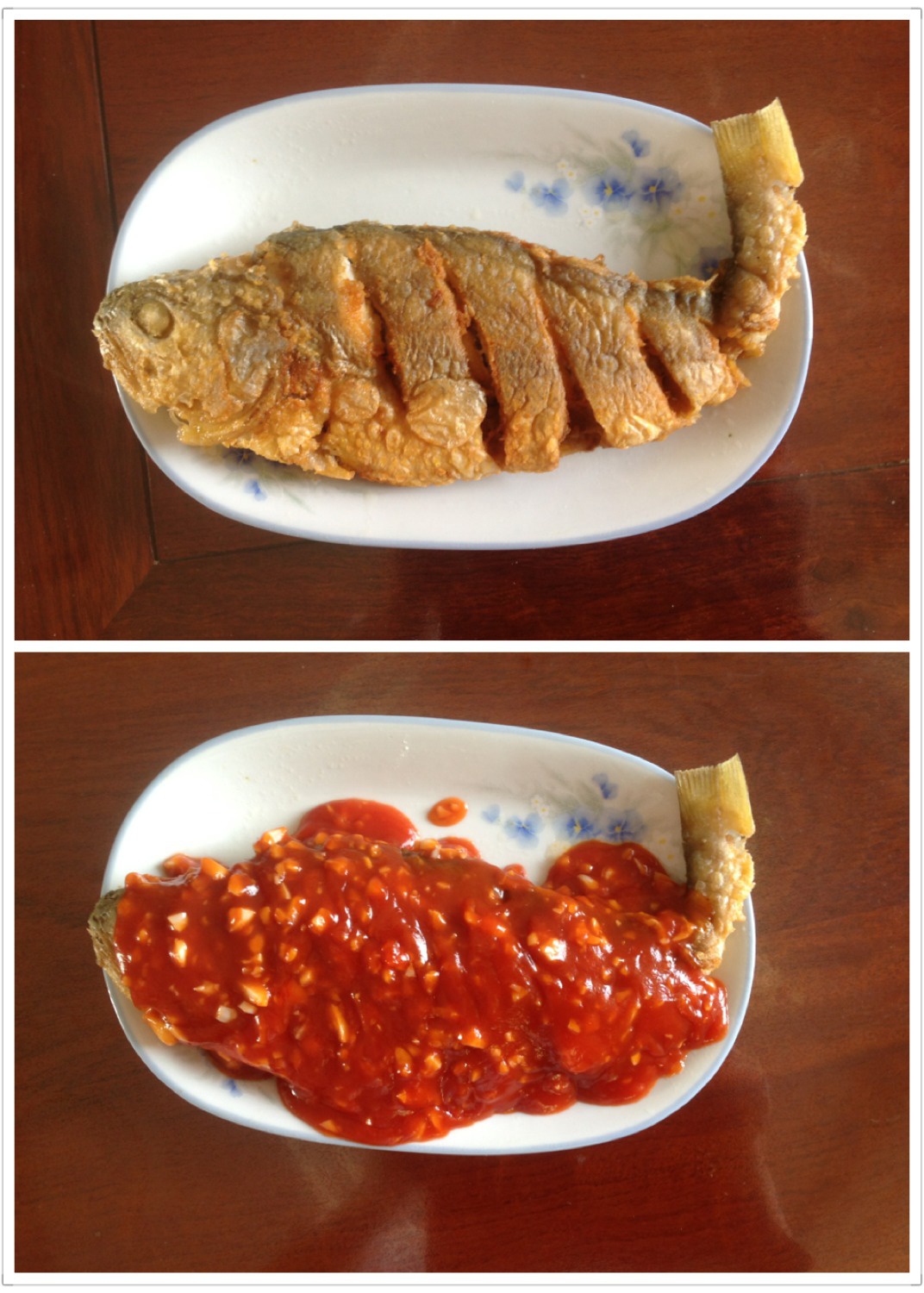 啊闹同学做的番茄酱鱼