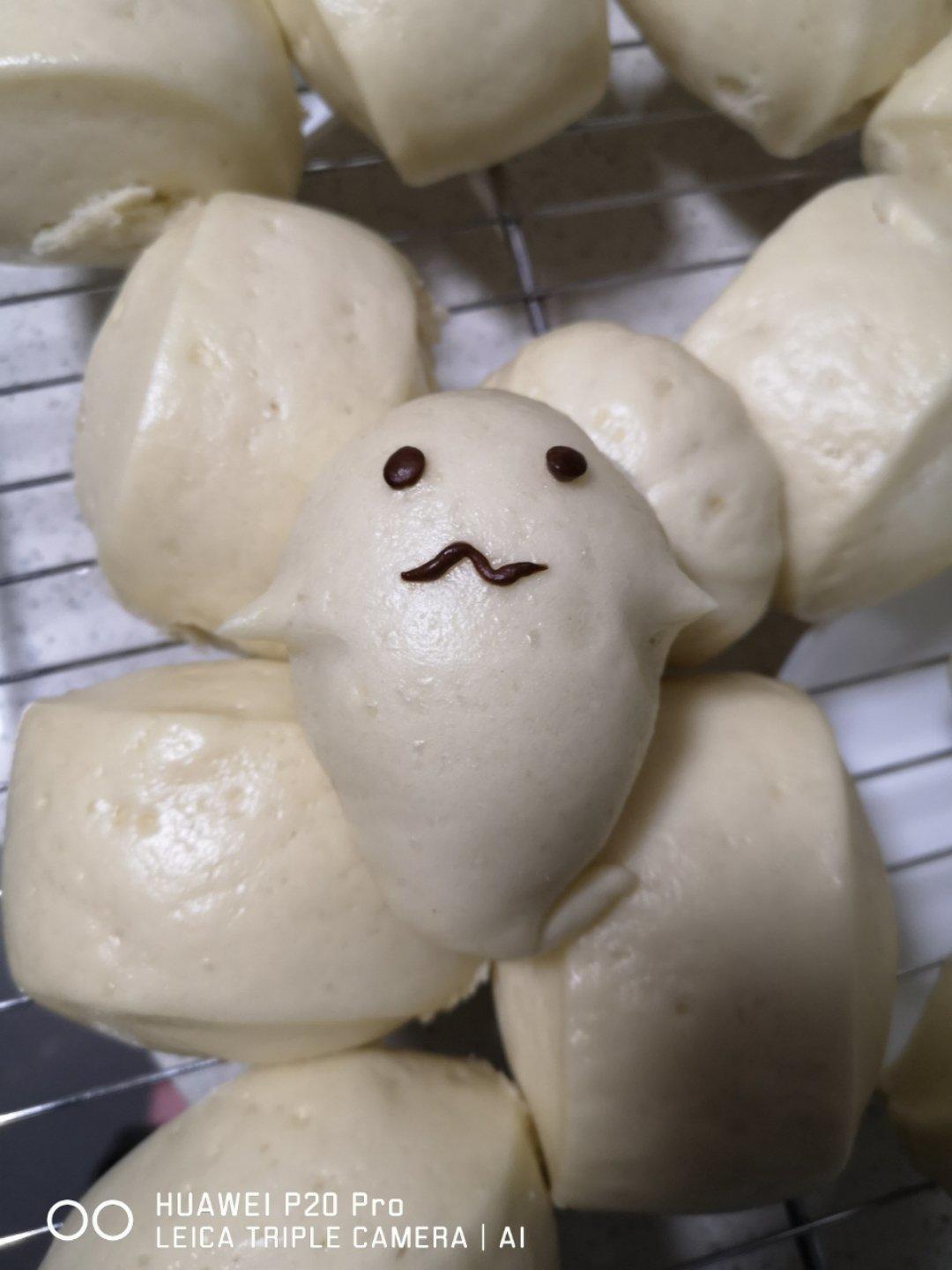 【原创】万圣节幽灵馒头（可爱不可怕）